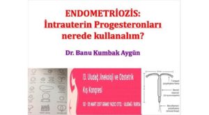 Endometriozis: İntrauterin Progesteronları Nerede Kullanalım? 13. Uludağ Jinekoloji Ve Obstetrik Kış Kongresi, Mart 2017, Bursa 3