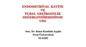 Endometriyal Kavite Ve Tubal Geçirgenlik Değerlendirmesinde USG, Ultrasonografi Kongresi, Ağustos 2012, Antalya 1