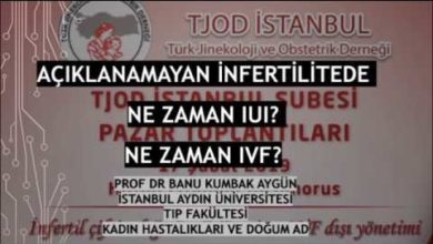 Açıklanamayan İnfertilitede Ne Zaman IUI? Ne Zaman IVF?, TJOD İstanbul, Şubat 2019